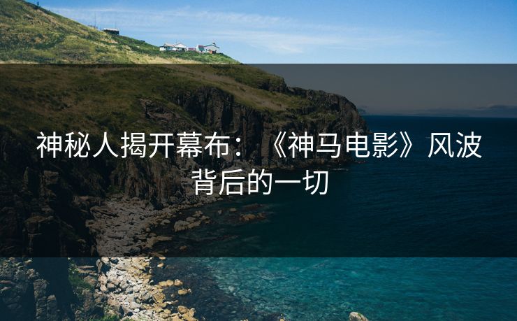 神秘人揭开幕布：《神马电影》风波背后的一切